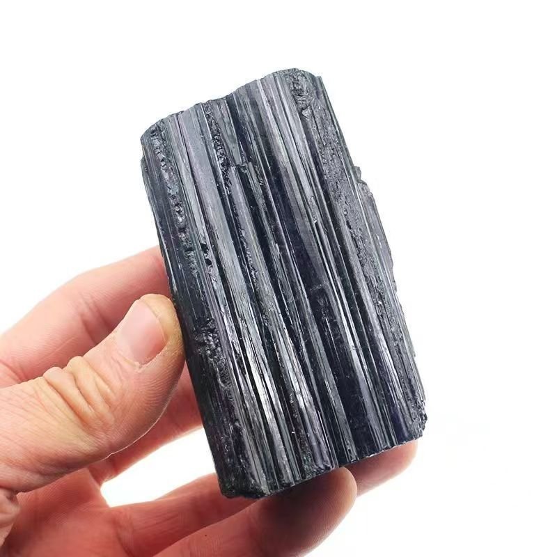 Natural Black Tourmaline Rough Stone