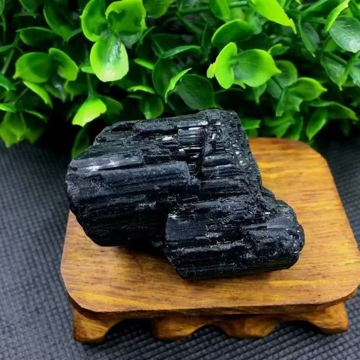 Natural Black Tourmaline Rough Stone