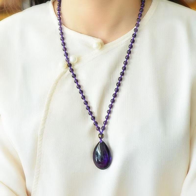 Brazil Amethyst Teardrop Pendant