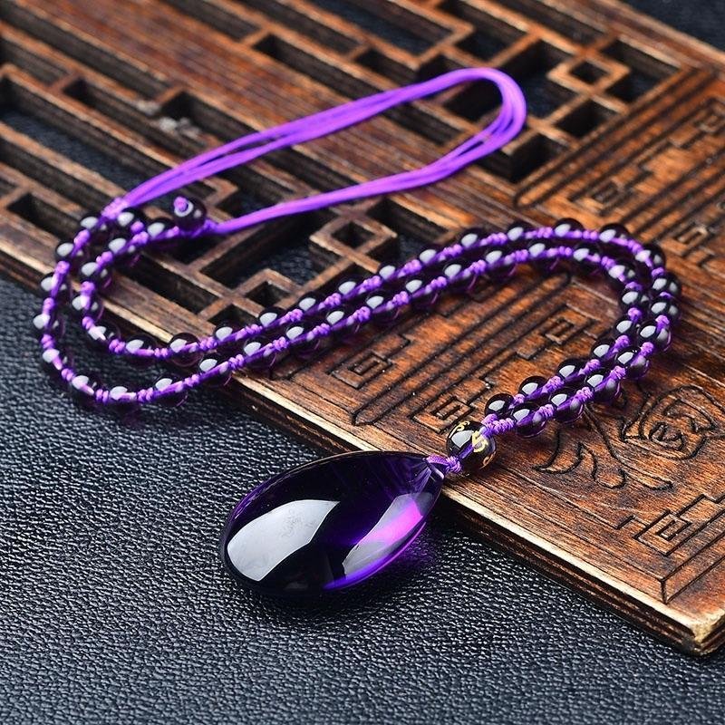 Brazil Amethyst Teardrop Pendant