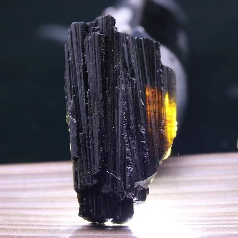 Natural Black Tourmaline Rough Stone
